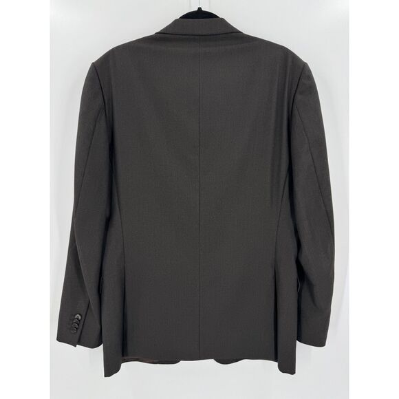 Z ZEGNA Dark Brown Gray 2 Button City Blazer Size 42R - Picture 9 of 12